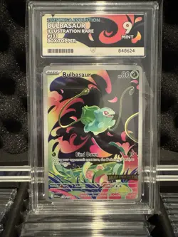 Pokemon TCG Bulbasaur Card Mega Evolution Stamped Enhanced Box - GRADED ACE 9 - Image 1