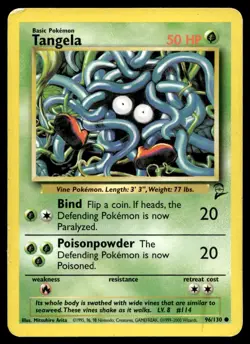 Tangela 96/130 Pokemon Card Base Set 2 Common 50 HP Lightly Played M16 - Image 1