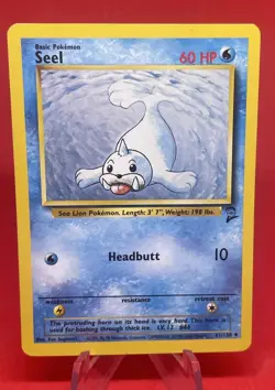 Pokemon TCG Seel Base Set 2 Unlimited Uncommon Card 61/130-LP - Image 1
