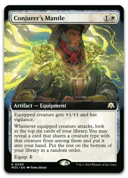 Conjurer's Mantle (Extended Art) #99 (NM) March of the Machine MOC Magic MTG - Image 1