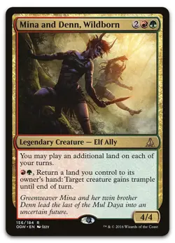 Mina and Denn, Wildborn #156 (NM) Oath of the Gatewatch OGW Magic MTG - Image 1