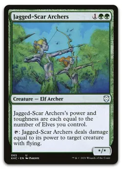 Jagged-Scar Archers #65 (LP) Kaldheim KHC Magic MTG - Image 1
