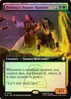 Beifong's Bounty Hunters Foil Extended Art Avatar: The Last Airbender NM MTG - Image 1