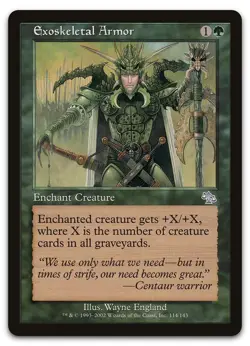 Exoskeletal Armor #114 (NM) Judgment JUD Magic MTG - Image 1