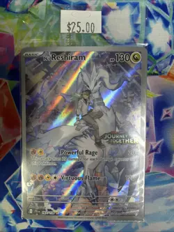 Pokemon N's Reshiram - (Journey Together Stamped) 167/159 Full Art SEALED - Image 1