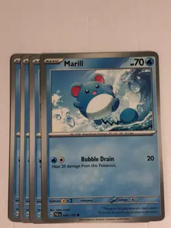 Pokemon TCG Paldea Evolved 4x Playset Marill 044/193 Near Mint - Image 1