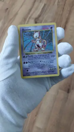 Mewtwo 10/102 shadowless Pokemon Base Set 1999 - Original Mewtu English Vintage - Image 3