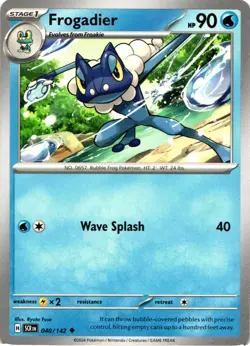 Pokemon Stellar Crown Frogadier Regular Uncommon Card - Image 1
