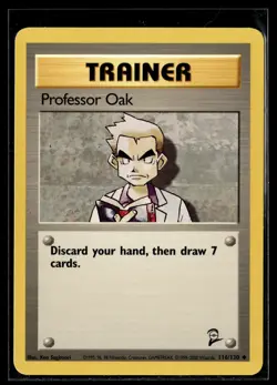 Pokemon TCG Base Set 2 #116/130 Professor Oak - Image 1