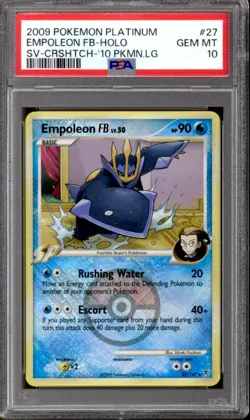 Pokemon League Promo Cross-Hatch Reverse Holo Foil Empoleon FB 27/147 PSA 10 GEM - Image 1