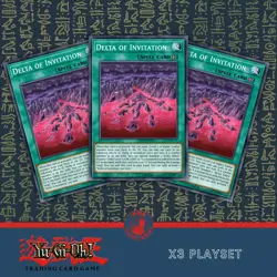 Delta of Invitation x3 - SUDA-EN066 - Common - Playset - YuGiOh - Image 1