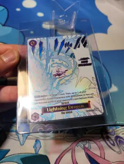 One Piece TCG Lightning Dragon OP15-077 Alt Art Event NM/Mint! - Image 3