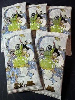 Dragon Ball Collectible Super Heroes Anime Character Card 5 x Sealed Packs - Image 1