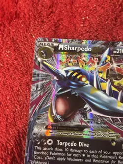 M Sharpedo EX XY200 XY Holo Pokemon Card Played - Image 3