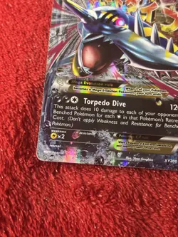 M Sharpedo EX XY200 XY Holo Pokemon Card Played - Image 4
