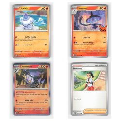 4x Litwick 36 Scarlet Violet Series Twilight Masquerade 2024 Pokemon Cards TCG - Image 1