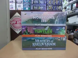 MTG TEENAGE TURTLES + MODERN HORIZONS 3 + MURDERS PLAY BOOSTER BOX LOT - Image 1