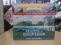 MTG AVATAR + MODERN 3 + MURDERS PLAY BOOSTER BOX LOT - Image 1