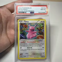 PSA 10 Gem Mint 2015 Pokemon Pikachu Ditto XY40 Black Star Promo Holo POP 1 - Image 1