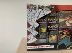 Pokemon TCG Celebrations Collection Lance's Charizard V Box 25th Sealed NEW 820650809392 - Image 2