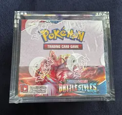 Pokemon Sword & Shield: Battle Styles Booster Box "Case Fresh" In Acrylic Case - Image 1