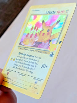 Pokemon TCG: _____'s Pikachu Celebrations Birthday Pikachu Promo #24 MINT - Image 2