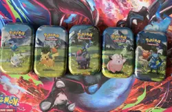 Pokemon TCG: Mega-Evolution Ascended Heroes | Sealed Mini Tins X5 - Image 1