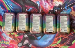 Pokemon TCG: Mega-Evolution Ascended Heroes | Sealed Mini Tins X5 - Image 2