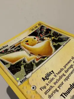 Pikachu Holo #12 Black Star PROMO Pokemon 2003 HOLO LP+ - Image 3