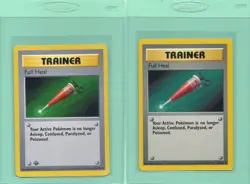 2 FULL HEAL 82/102 (1 SHADOWLESS 1st EDITION 1 UNLIMITED) BASE SET Pokemon NM/M - Image 1