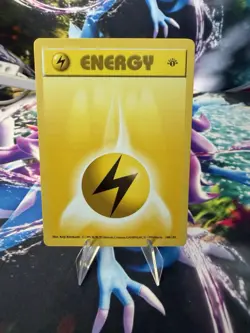 Pokemon Lightning Energy 100/102 1st Edition Shadowless Base - Image 1