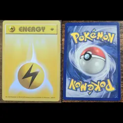 Pokemon 1st edition Lightning Energy Shadowless Base Set 100/102 - Image 1