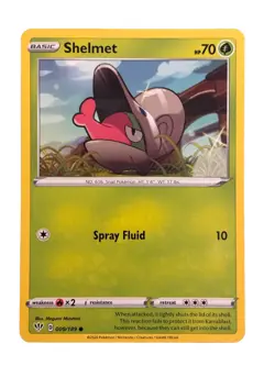 New: 2020 Pokemon TCG Shelmet 009 Swsh03: Darkness Ablaze Regular Common - Image 1