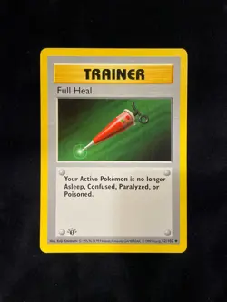 POKEMON TCG 1999 ✨ 1ST EDITION SHADOWLESS ✨ BASE SET FULL HEAL 92/102 EN - LP - Image 1