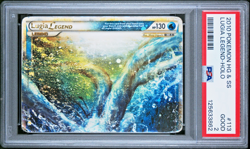PSA 2 2010 Pokemon HeartGold SoulSilver Lugia Legend Top 113/123 Holo Foil Rare - Image 1