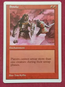 Magic The Gathering 5TH EDITION SMOKE red card MTG FIFTH - Image 1