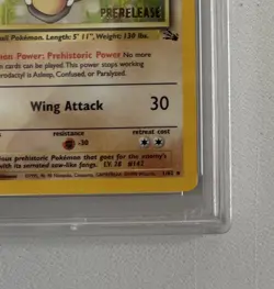 Aerodactyl 1st Edition RARE Prerelease POKEMON Card PSA 8 NM-MT FOSSIL Holo 1/62 - Image 3