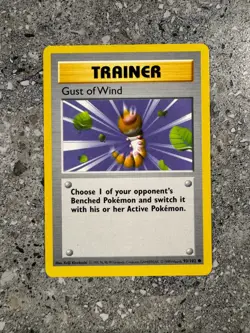 Pokemon TCG Cards SHADOWLESS Base Set Gust of Wind 93/102 NM - Image 1