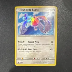Pokemon Shining Lugia Shining Rare Holo Promo 130 HP SM82 Shining Legends Card - Image 1
