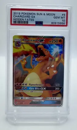 Pokemon Card Charizard GX 9/68 Ultra Rare Hidden Fates PSA 10 GEM MINT - Image 1