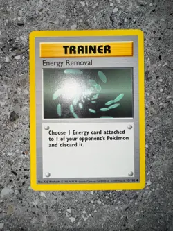 Pokemon TCG Cards SHADOWLESS Base Set Energy Removal 92/102 EXC - Image 3