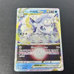 Alolan Vulpix VSTAR 034/195 SWSH12: Silver Tempest Ultra Rare Pokemon Card - Image 1