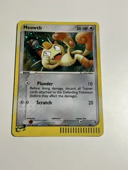 Meowth 013 Black Star Promo Pokemon Card Holo LP - Image 1