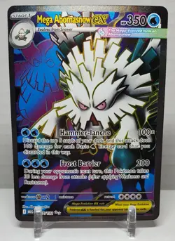 MEGA ABOMASNOW EX FULL ART ULTRA RARE MEGA EVOLUTION 157/132 POKEMON CARD NM/M - Image 1