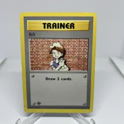 🚨 Pokemon TCG Bill Base Set 1st Edition Card 91/102 - Image 1