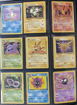 Complete Fossil Non Holo Set 16-62 Pokemon Cards Pokemon WOTC TCG 1999 Gengar - Image 3