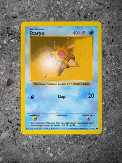 Pokemon TCG Cards SHADOWLESS Base Set Staryu 65/102 EXC - Image 3