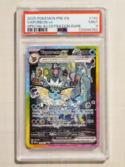 Pokemon - Vaporeon ex 149/131 - Prismatic Evolutions SIR - PSA 10 - Image 1