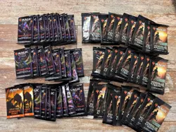 Magic The Gathering Lot Of 60 Set Booster Packs D&D Forgotten Realms Zandikar Ri - Image 1