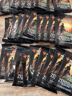 Magic The Gathering Lot Of 60 Set Booster Packs D&D Forgotten Realms Zandikar Ri - Image 2